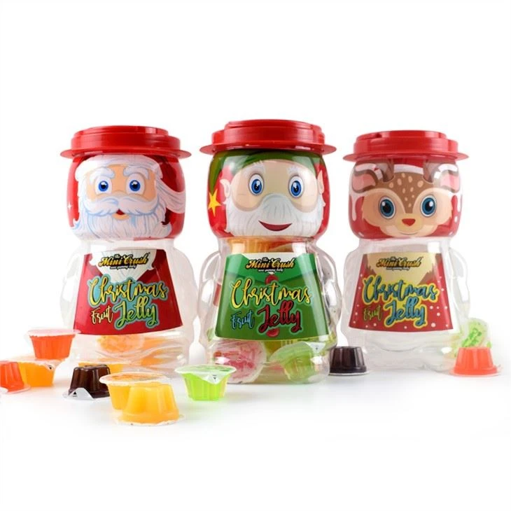 Geleebonbons Verpackung mit Weihnachtsglas